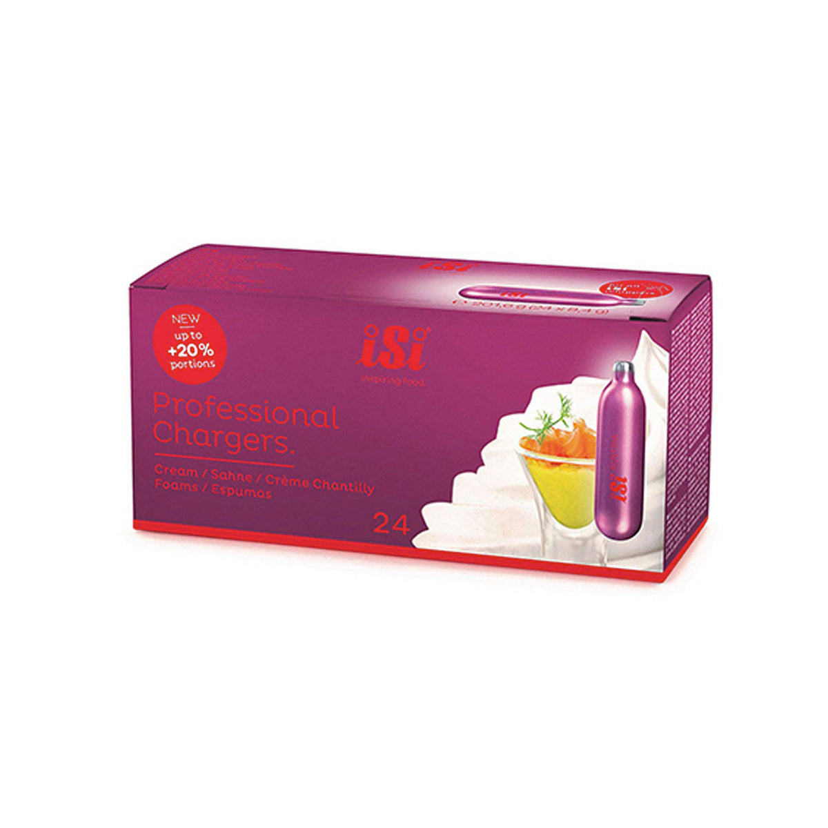 ISI Professional N2O Cream Chargers, Box of 24