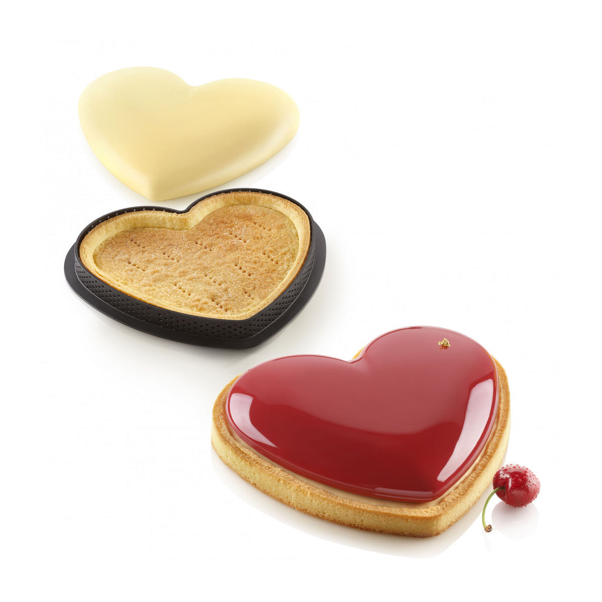 SILIKOMART Amore Tart Ring Kit (Silicone Mould + Ring)