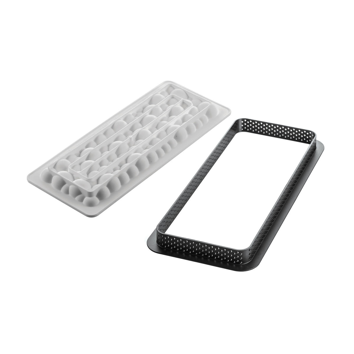 SILIKOMART Bubble Rectangular Tart Ring Kit (Silicone Mould + Ring)