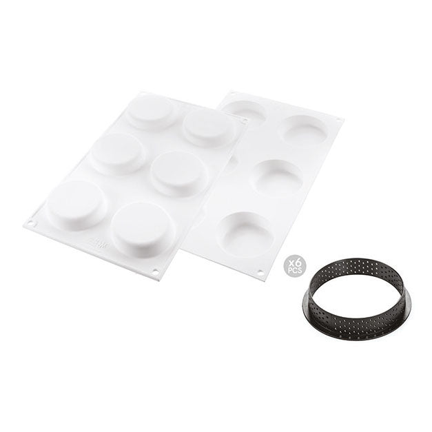 SILIKOMART Klassik Tart Ring Kit (Silicone Mould + 6 Rings)