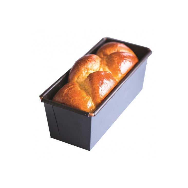Matfer Bourgeat 331082 Exopan Steel Non-Stick Mini Bread Loaf Pan - 7 1/8  x 1 3/4 x 1 3/4