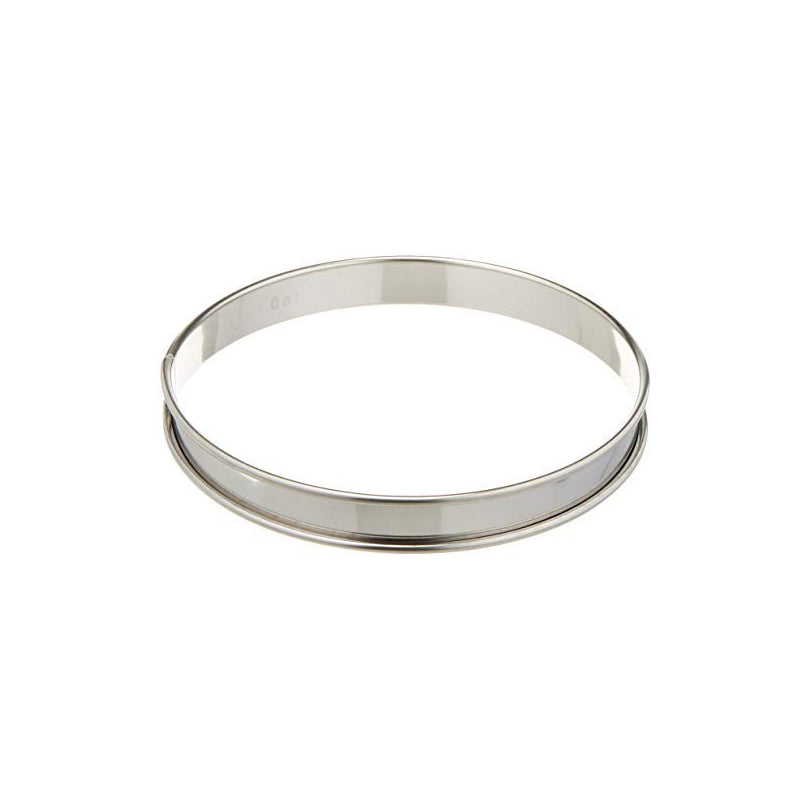 MATFER S/S Tart Ring with Rolled Edges, 8