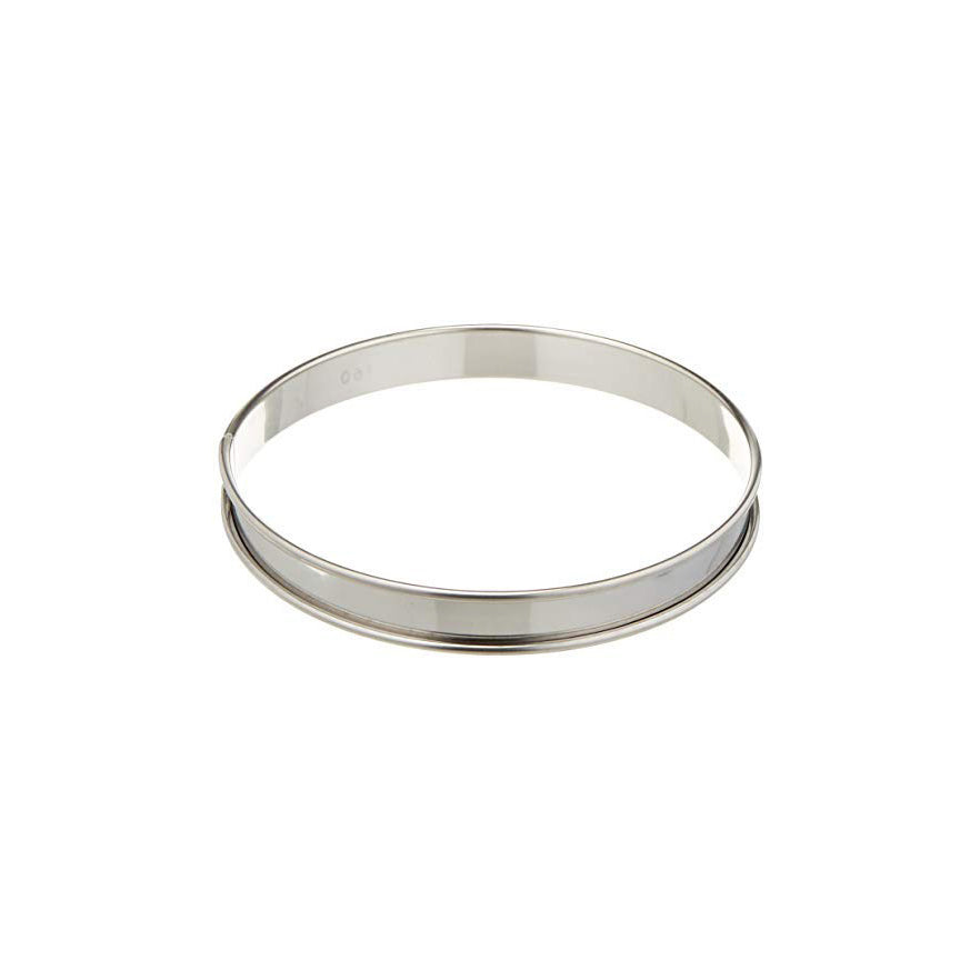 MATFER S/S Tart Ring with Rolled Edges, 7 1/8