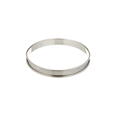 MATFER S/S Tart Ring with Rolled Edges, 7 1/8"