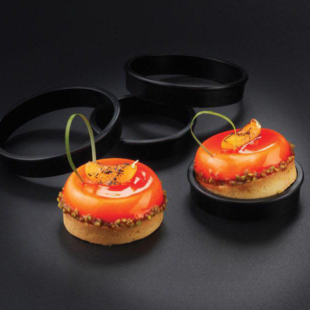 MATFER Exoglass Tart Rings, 2 3/4" / 7cm (pack of 6)