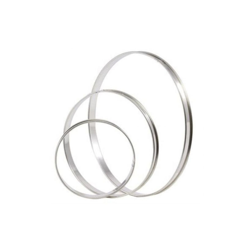 MATFER S/S Tart Ring with Rolled Edges