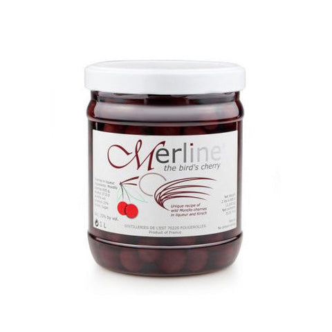 MERLINE Morello Cherries in Liqueur & Kirsch, 1L