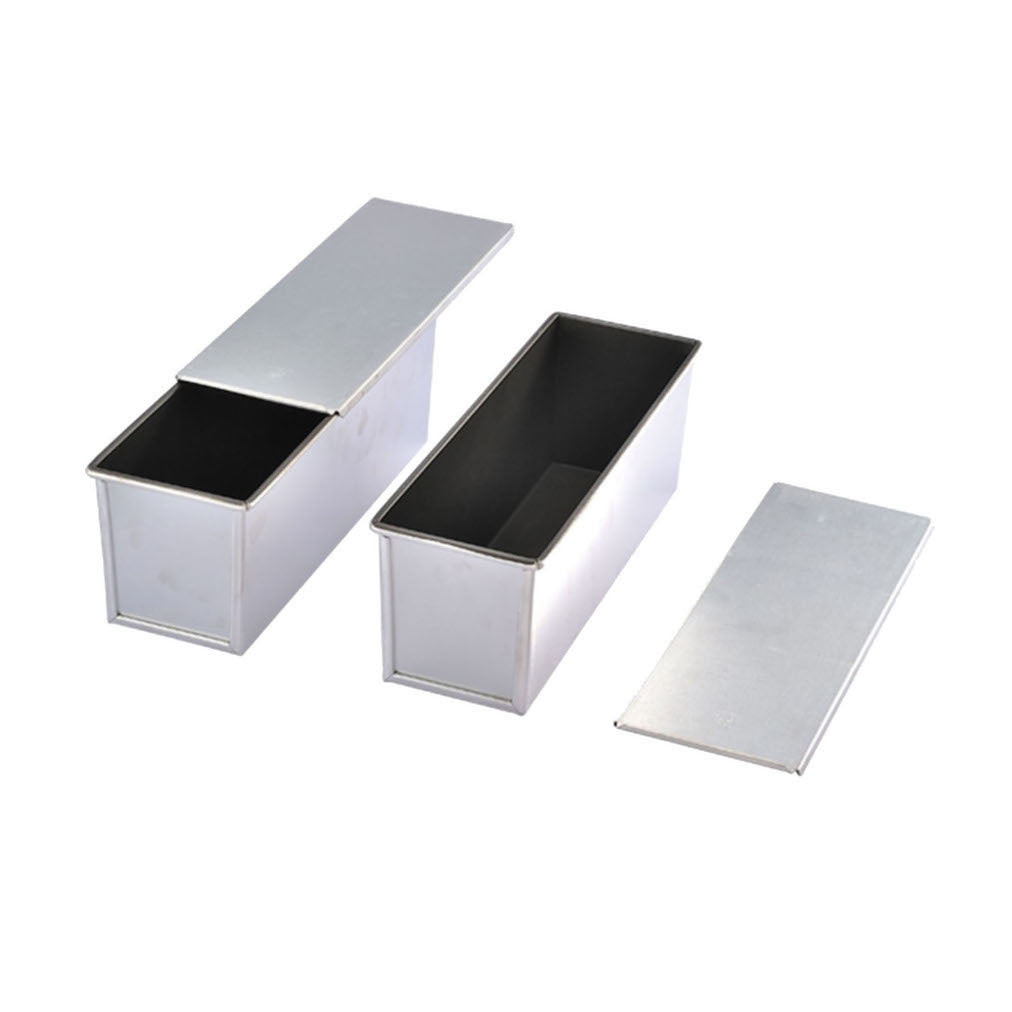 SANNENG Non-stick, Loaf Pan/Bread Mould with Lid, 14.5" x 4.7" x 4.9"