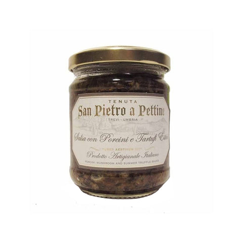 SAN PIETRO A PETTINE Porcini Mushrooms & Summer Black Truffles Sauce, 780g
