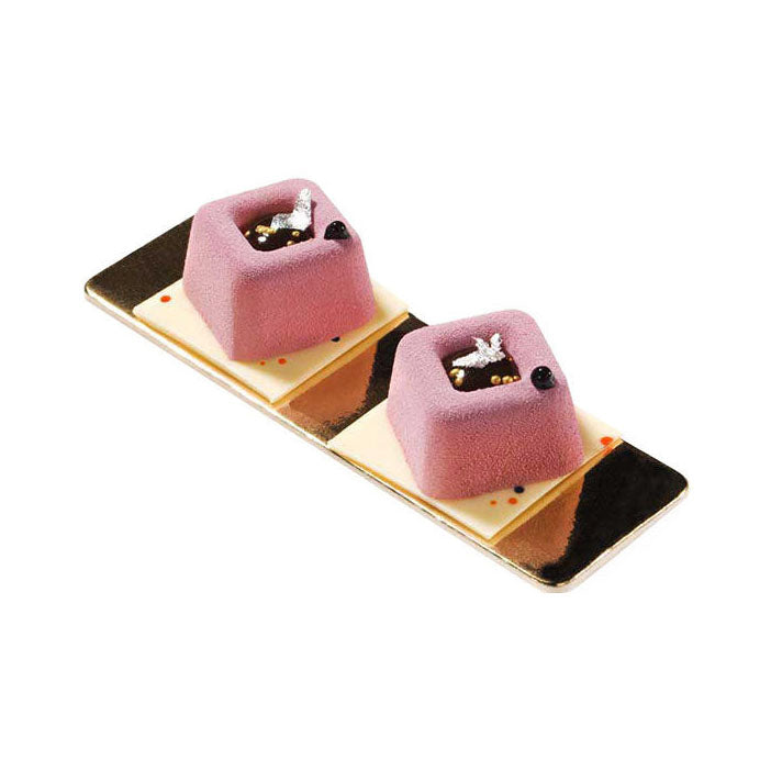 SILIKOMART SF081 Medium Square Savarin Silicone Mould 45 x 45 mm 30.081.00.0060