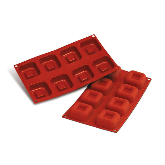 SILIKOMART SF082 Big Square Savarin Silicone Mould 65 x 65 mm 30.082.00.0060