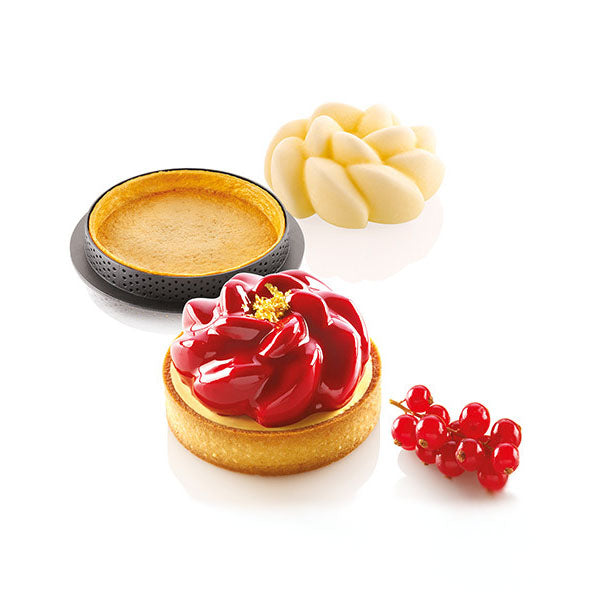 SILIKOMART Fleur Tart Ring Kit (Silicone Mould + Rings)