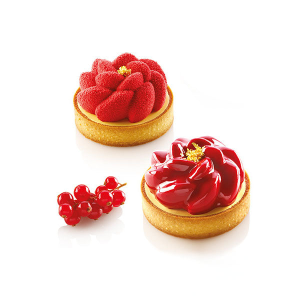 SILIKOMART Fleur Tart Ring Kit (Silicone Mould + Rings)
