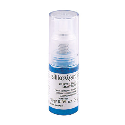 SILIKOMART Light Blue Glitter Dust Spray, 10g