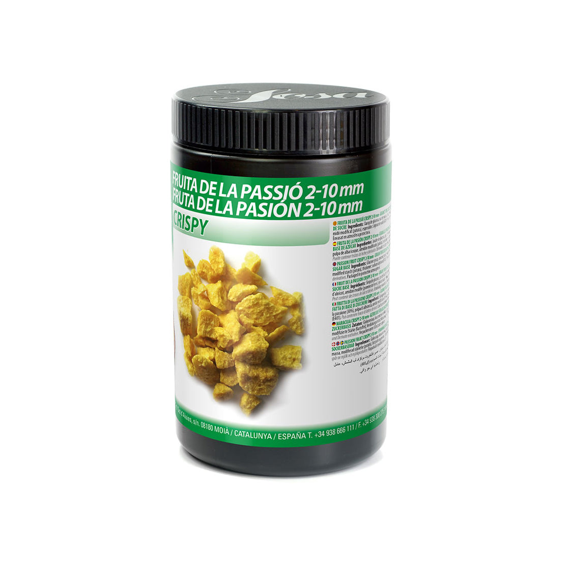 SOSA Freeze Dried Passion Fruit Crispy 2-10mm, 200g