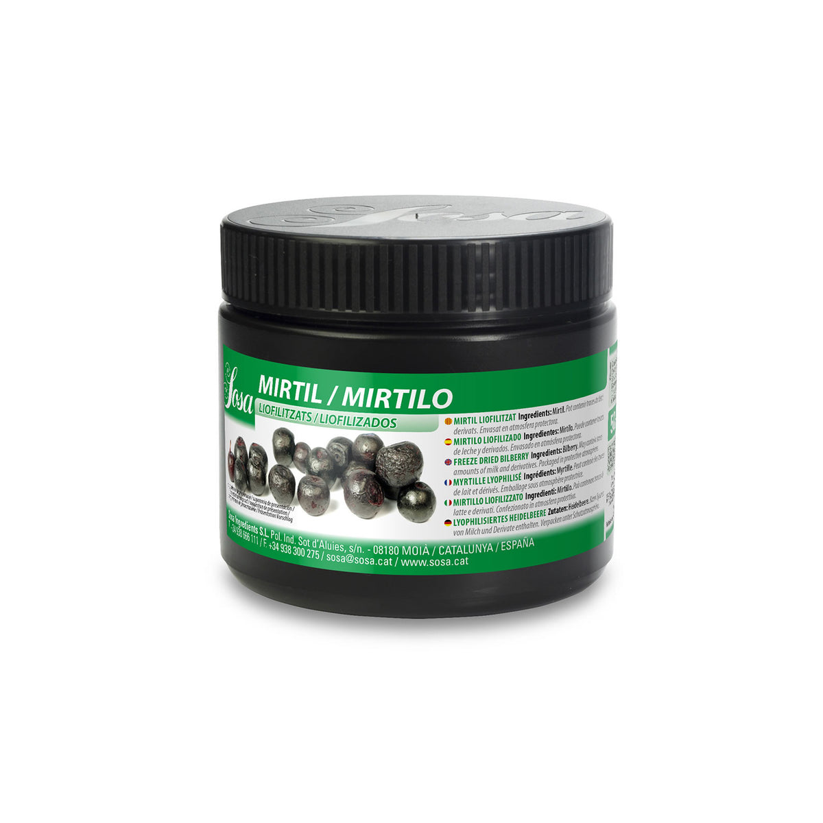 SOSA Freeze Dried Whole Blueberry, 50g