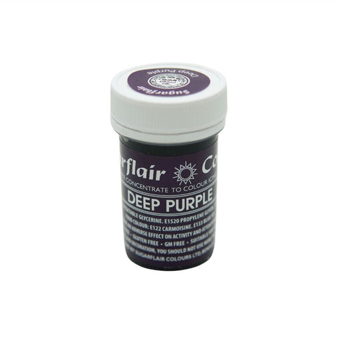 SUGARFLAIR Deep Purple Spectral Concentrated Paste Colours, 25g
