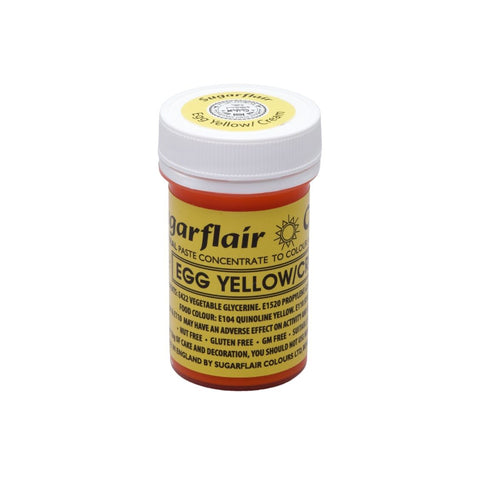 SUGARFLAIR Egg Yellow/Cream Spectral Concentrated Paste Colours, 25g