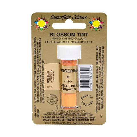 SUGARFLAIR Tangerine Edible Blossom Tint Dusting Colours, 7ml