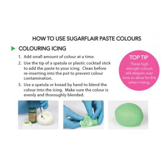 SUGARFLAIR Dark Brown Spectral Concentrated Paste Colours, 25g