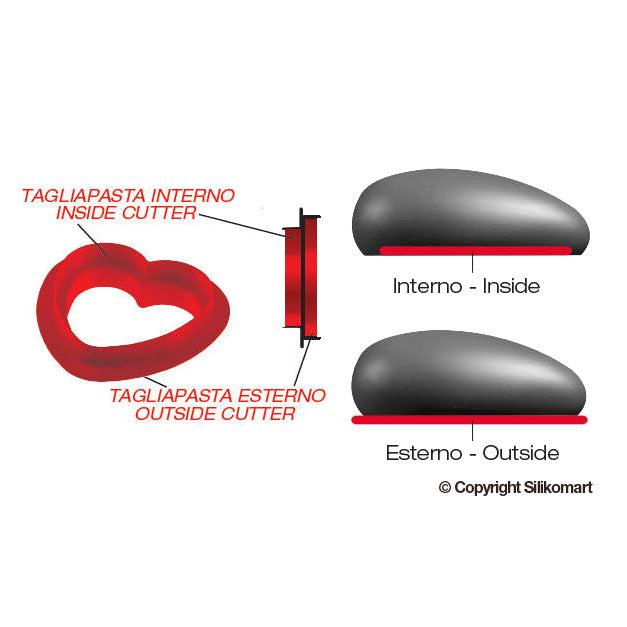 SILIKOMART Ti Amo 1000 (Silicone Mould + Cutter)