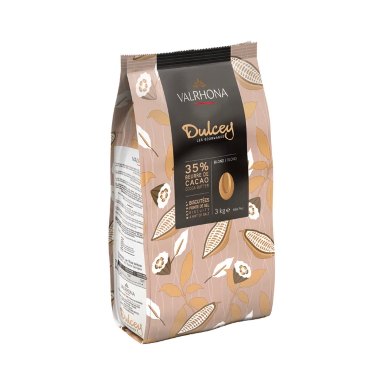 VALRHONA Dulcey 35%, Blond Chocolate Couverture