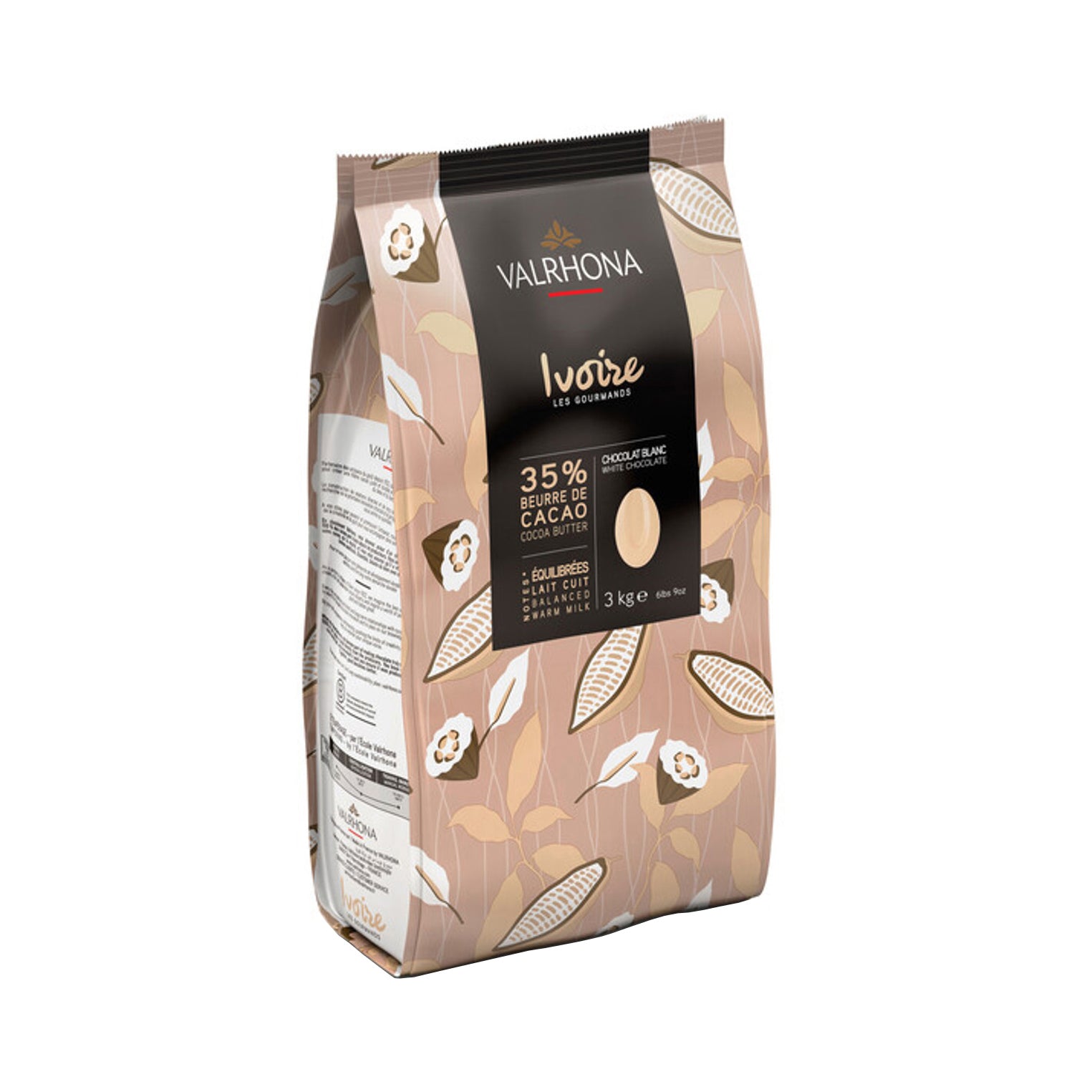 VALRHONA Ivoire 35%, White Chocolate Couverture