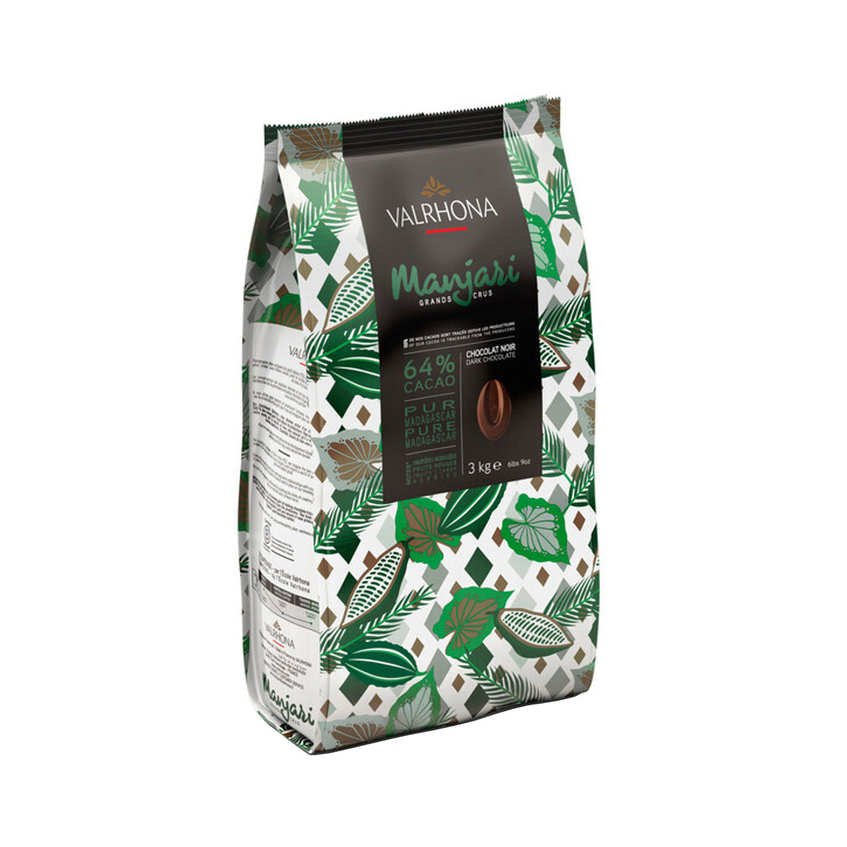 VALRHONA Manjari 64%, Dark Chocolate Couverture