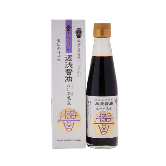 YUASA SOY SAUCE Ki-ippon Kuromame, Premium Black Soy Sauce, 200ml